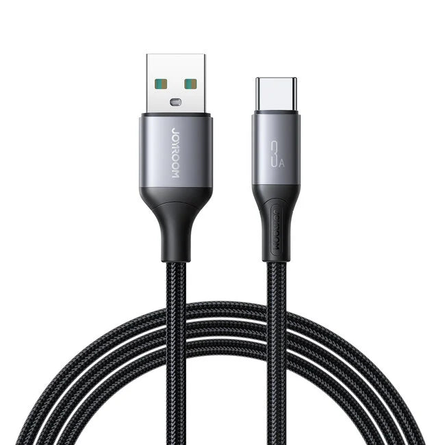 JOYROOM FLASH SERIES FAST CHARGING USB-A TO USB-C CABLE 3A 1M - BLACK
