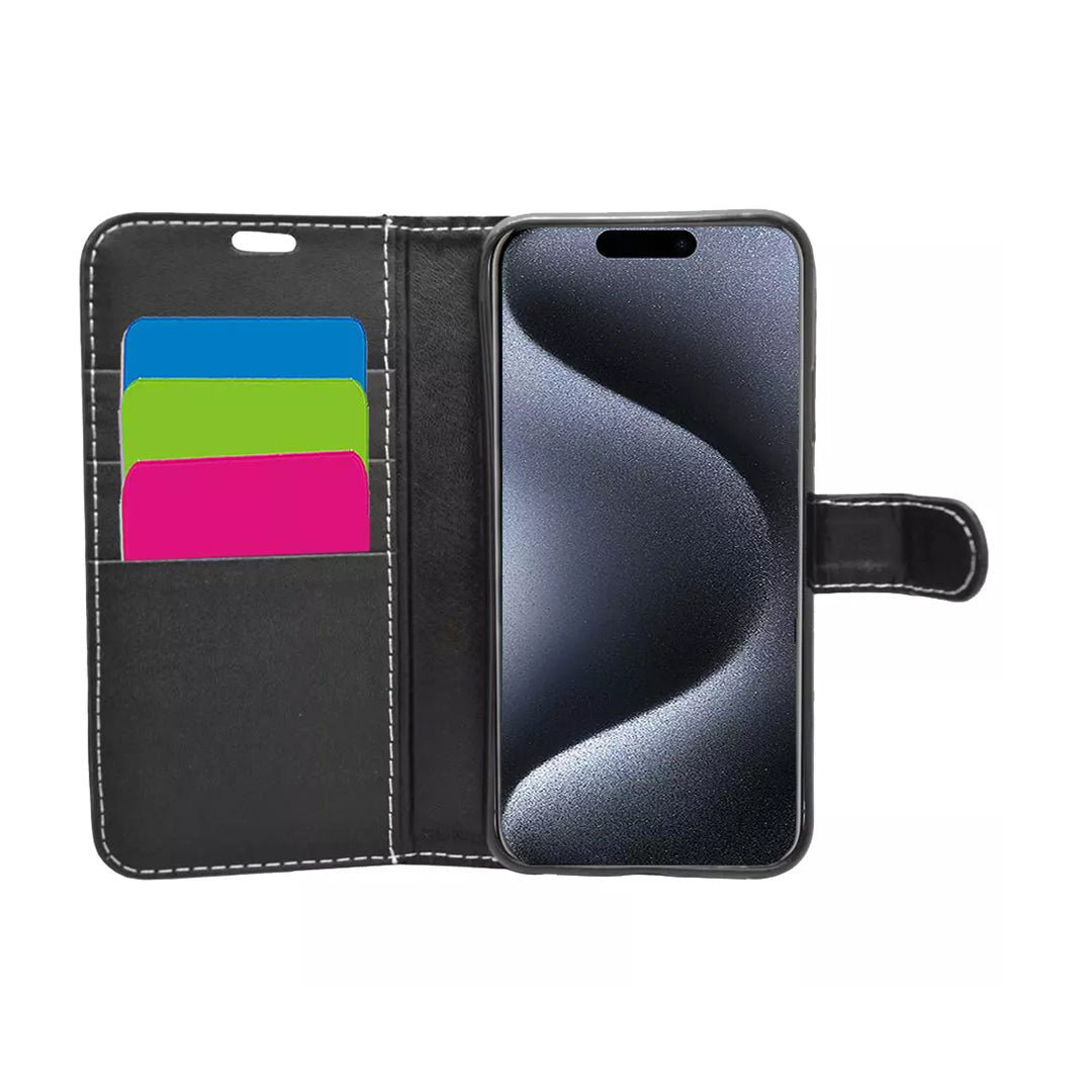 WALLET FOR IPHONE 15 PLUS - BLACK
