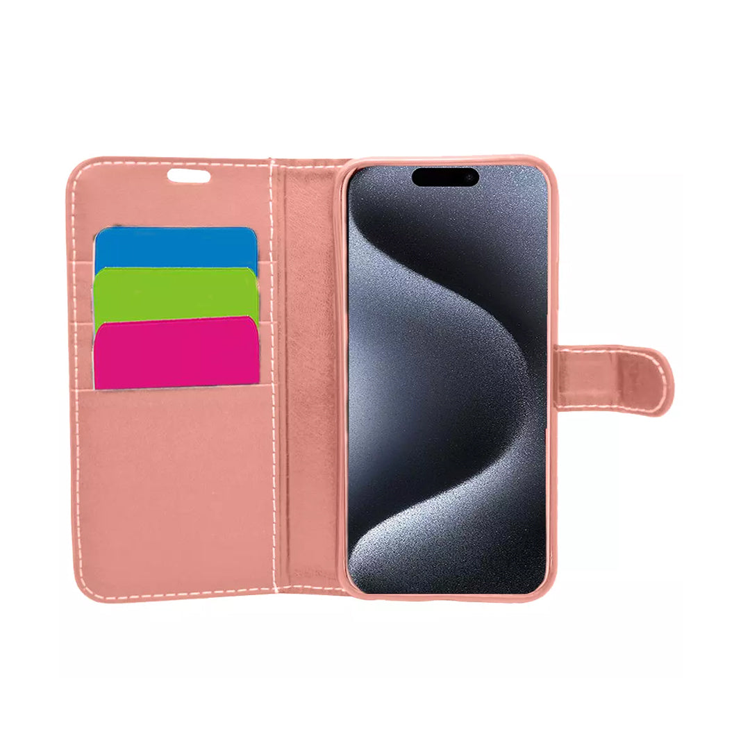 WALLET FOR IPHONE 15 PRO MAX - ROSE GOLD