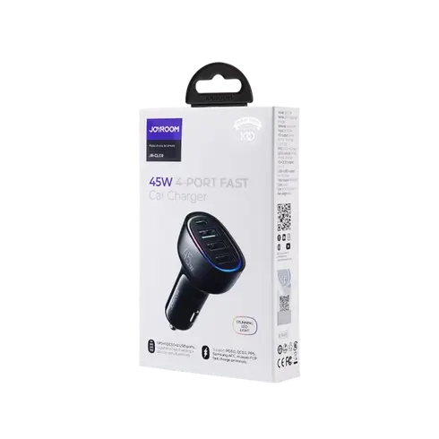 JOYROOM - JR-CL09 45W 4-PORT CAR CHARGER (BLACK)