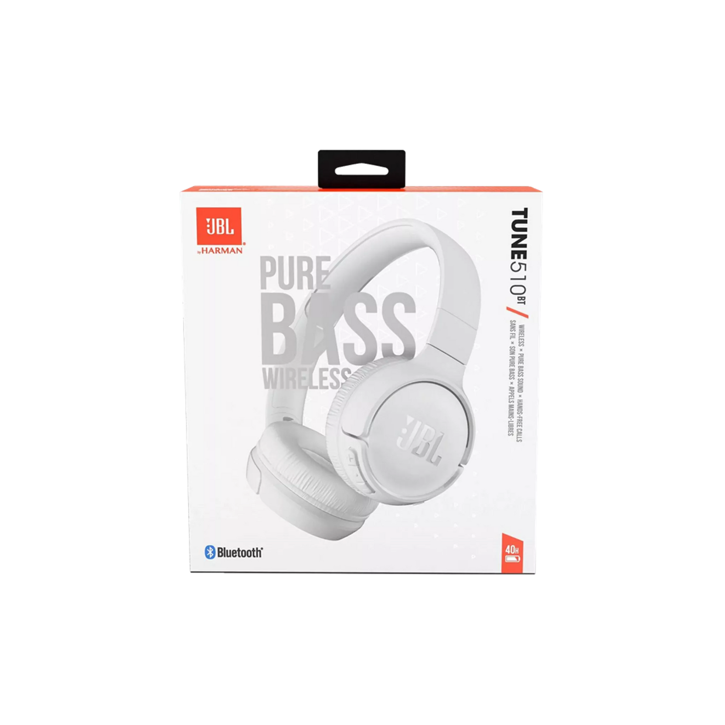 JBL TUNE510BT WIRELESS ON-EAR BLUETOOTH HEADPHONES - WHITE