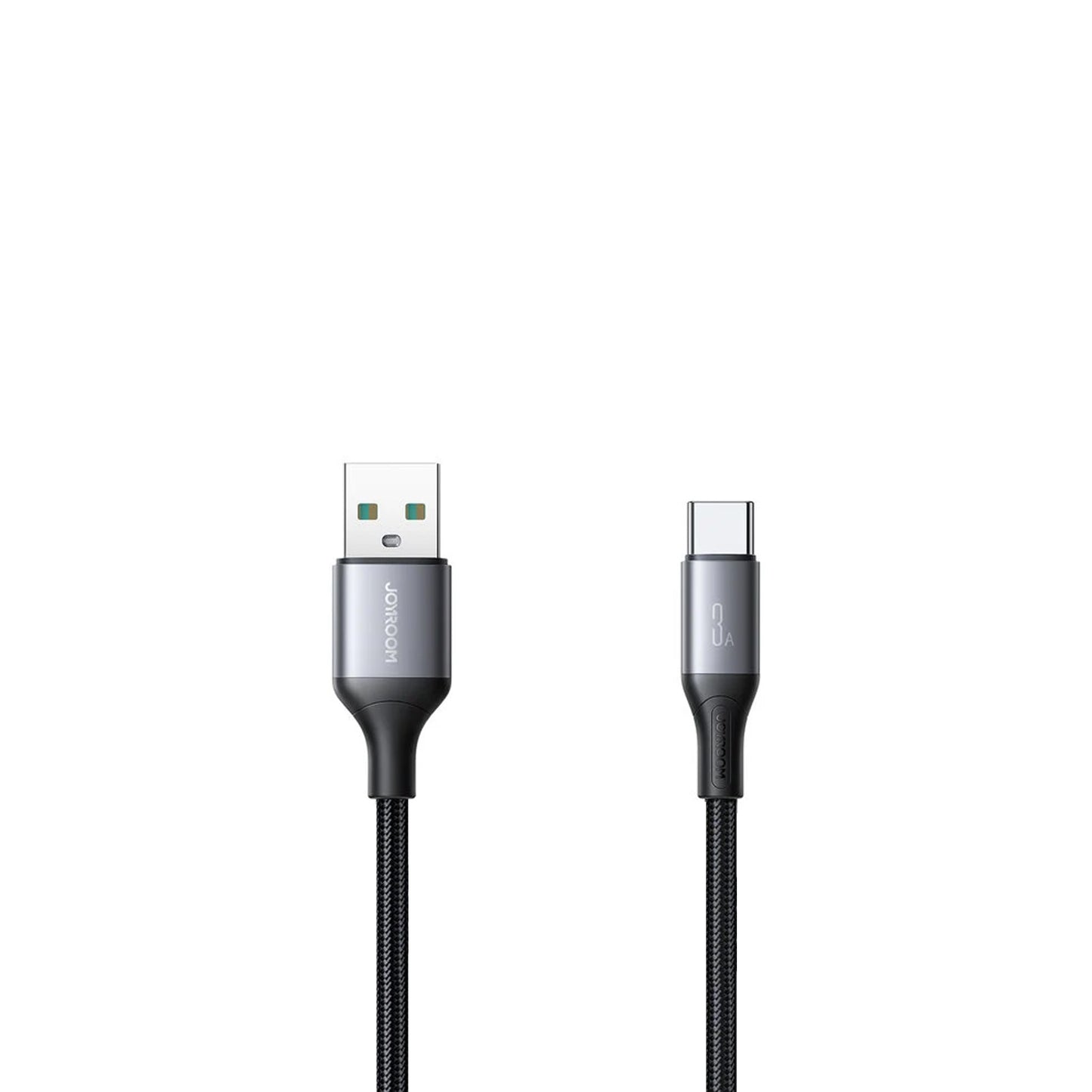 JOYROOM FLASH SERIES FAST CHARGING USB-A TO USB-C CABLE 3A 1M - BLACK