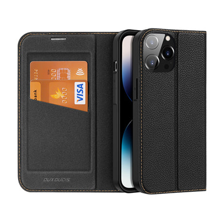 DUX DUCIS - SKIN X WALLET FOR IPHONE 14 PRO - BLACK