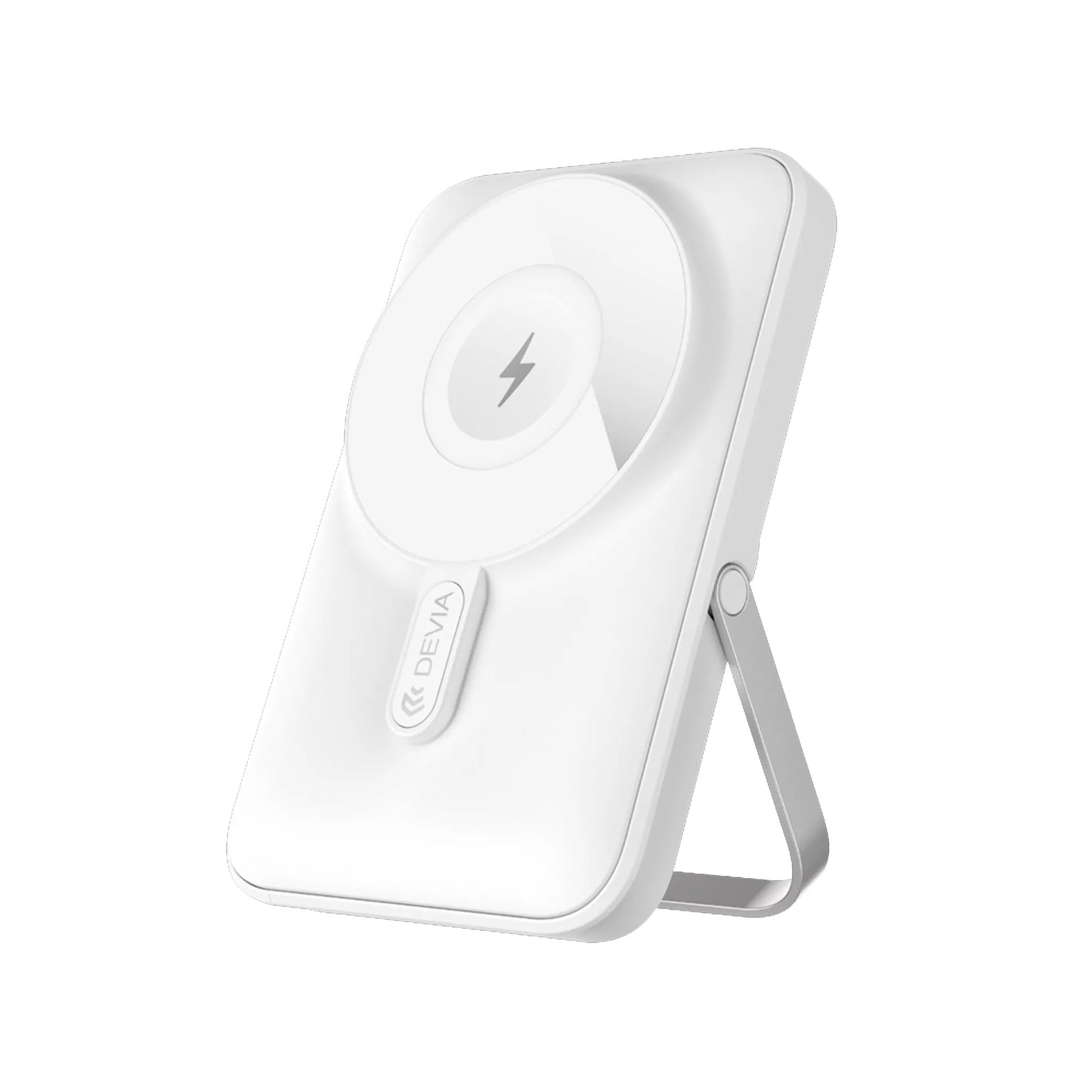 DEVIA - 10,000MAH 22.5W PD MAGSAFE POWERBANK STAND FOR APPLE IPHONE & WATCH - WHITE