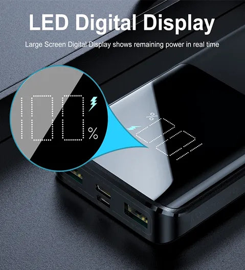 JOYROOM POWER BANK 15W 20000MAH PD QC3.0 AFC BLACK (JR-T014)