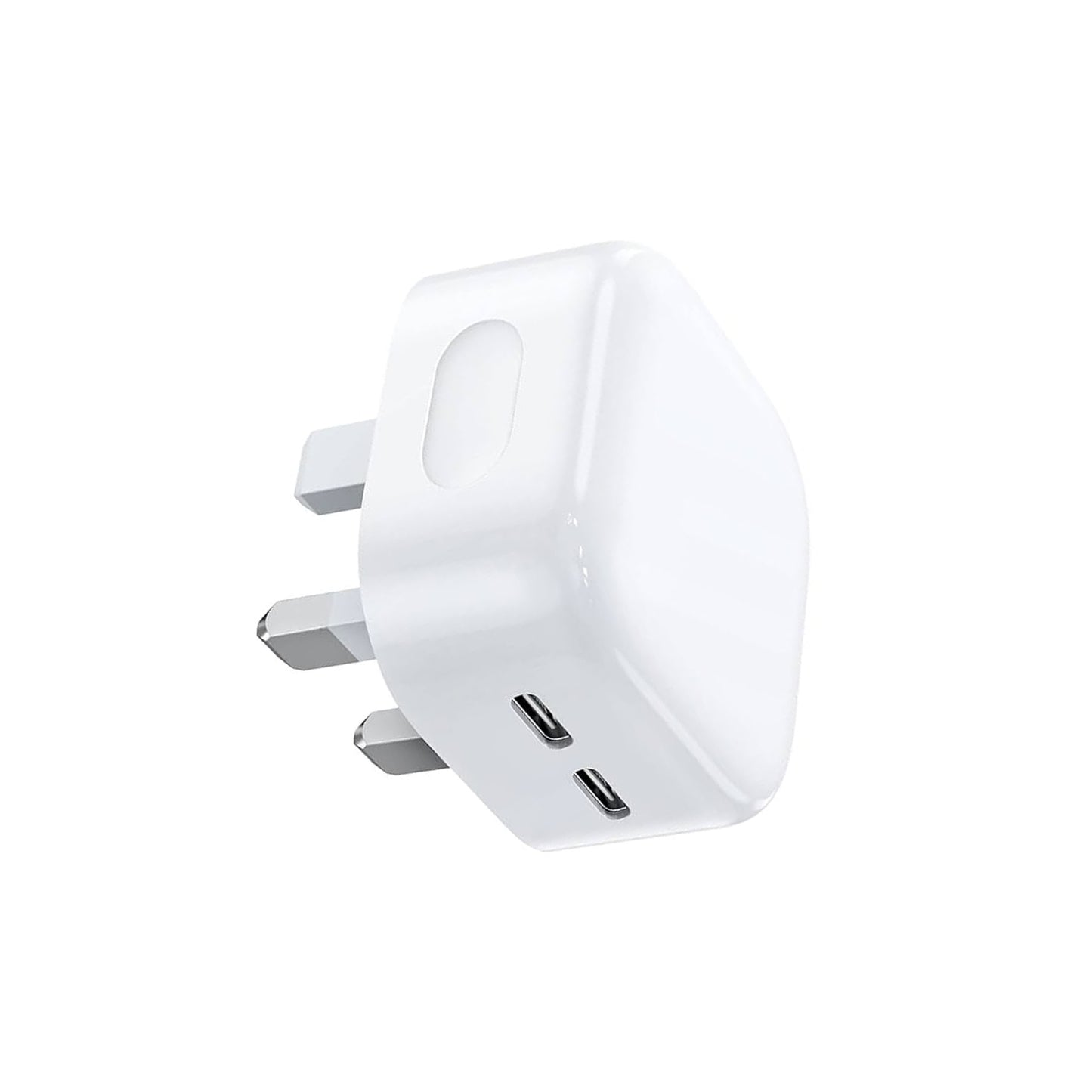 JOYROOM - 35W DUAL-PORT USB-C FAST CHARGER PLUG WHITE