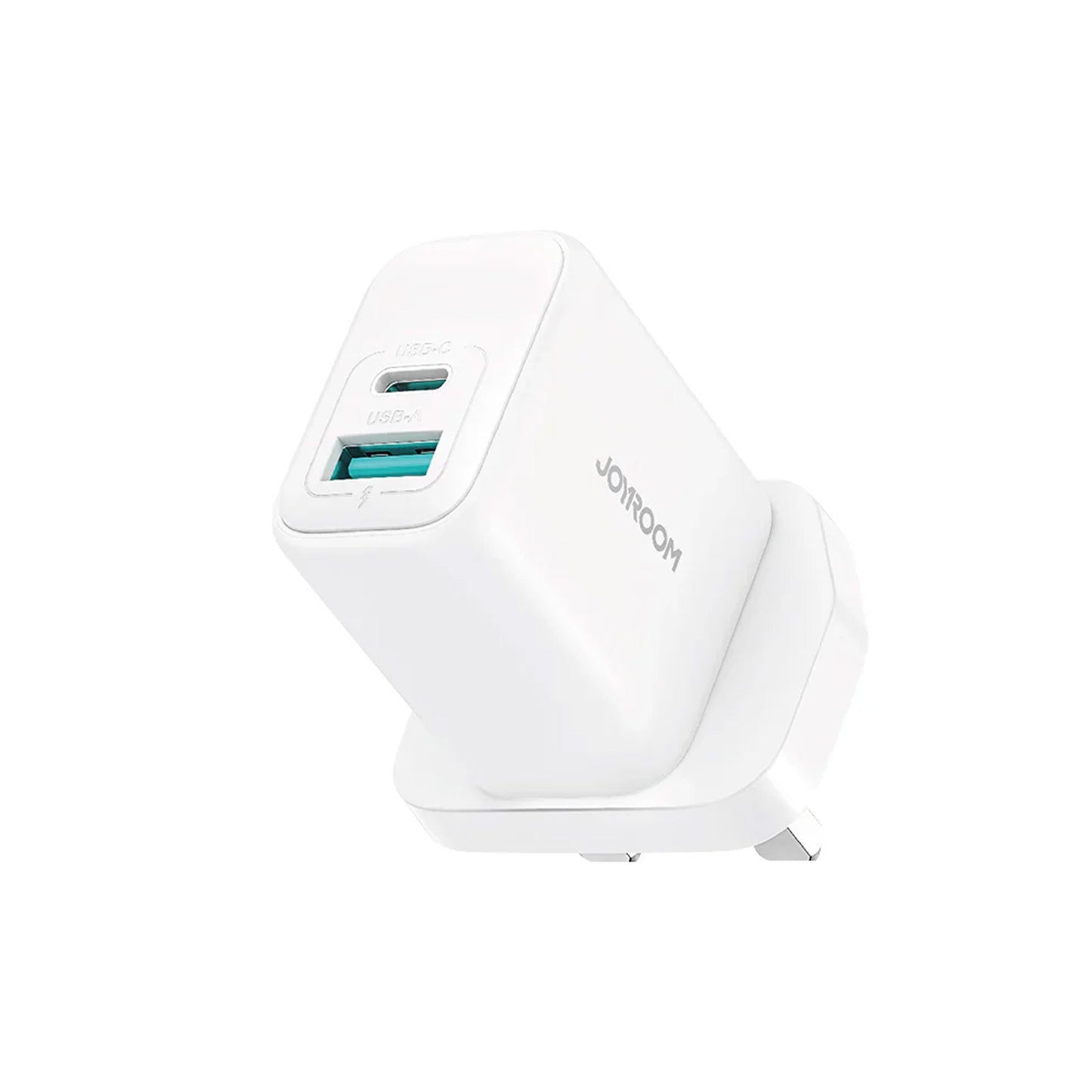JOYROOM 20W DUAL PORT USB-C / USB-A PLUG WHITE