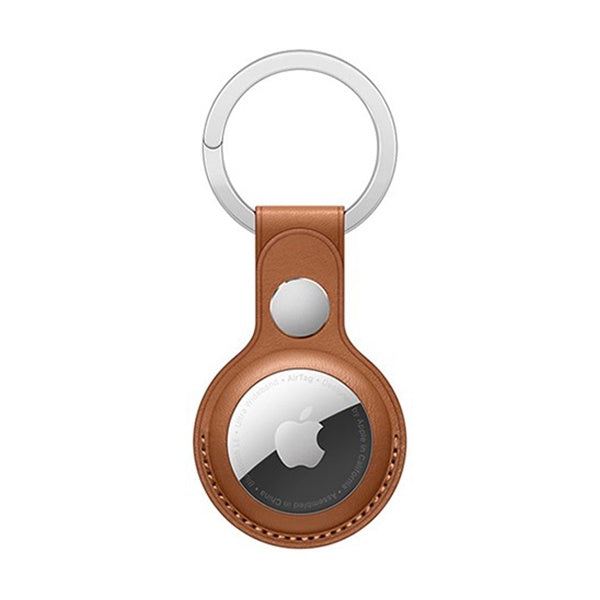 Devia - AirTag PU Leather Keyring - Brown