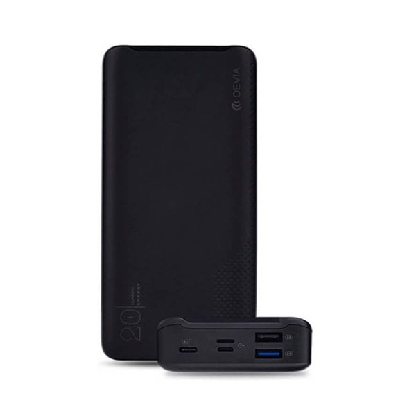 DEVIA 20,000MAH 18W PD & QC3.0 POWERBANK BLACK