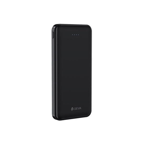 DEVIA - 10,000MAH KINTONE DUAL PORT LED INDICATOR POWERBANK - BLACK