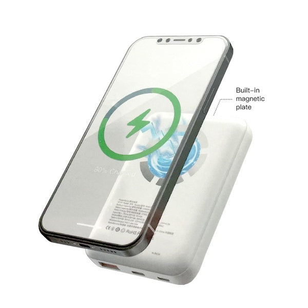 DEVIA - 10,000MAH 22.5W PD MAGSAFE POWERBANK - WHITE