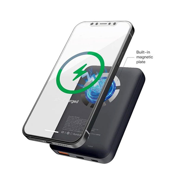 DEVIA - 10,000MAH 22.5W PD MAGSAFE POWERBANK - BLACK
