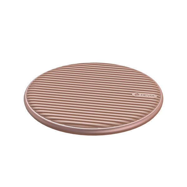 DEVIA - 15W WIRELESS CHARGING PAD - ROSE GOLD