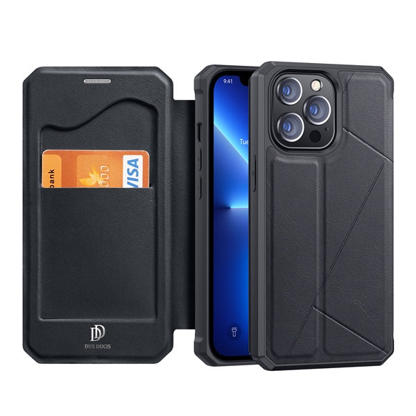 DUX DUCIS - SKIN X WALLET FOR IPHONE 13 PRO - BLACK