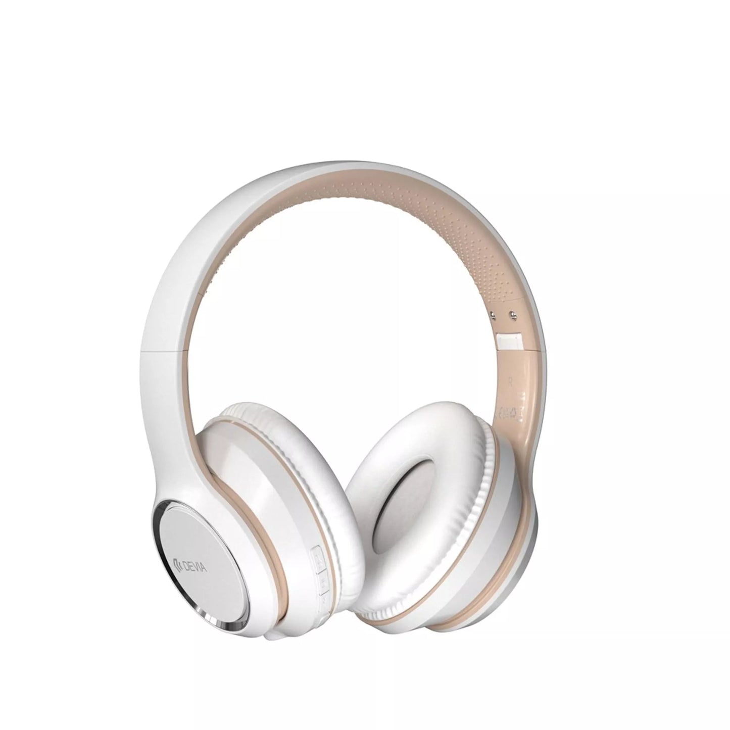 DEVIA - KINTONE FOLDABLE ON-EAR WIRELESS HD HEADPHONES - WHITE