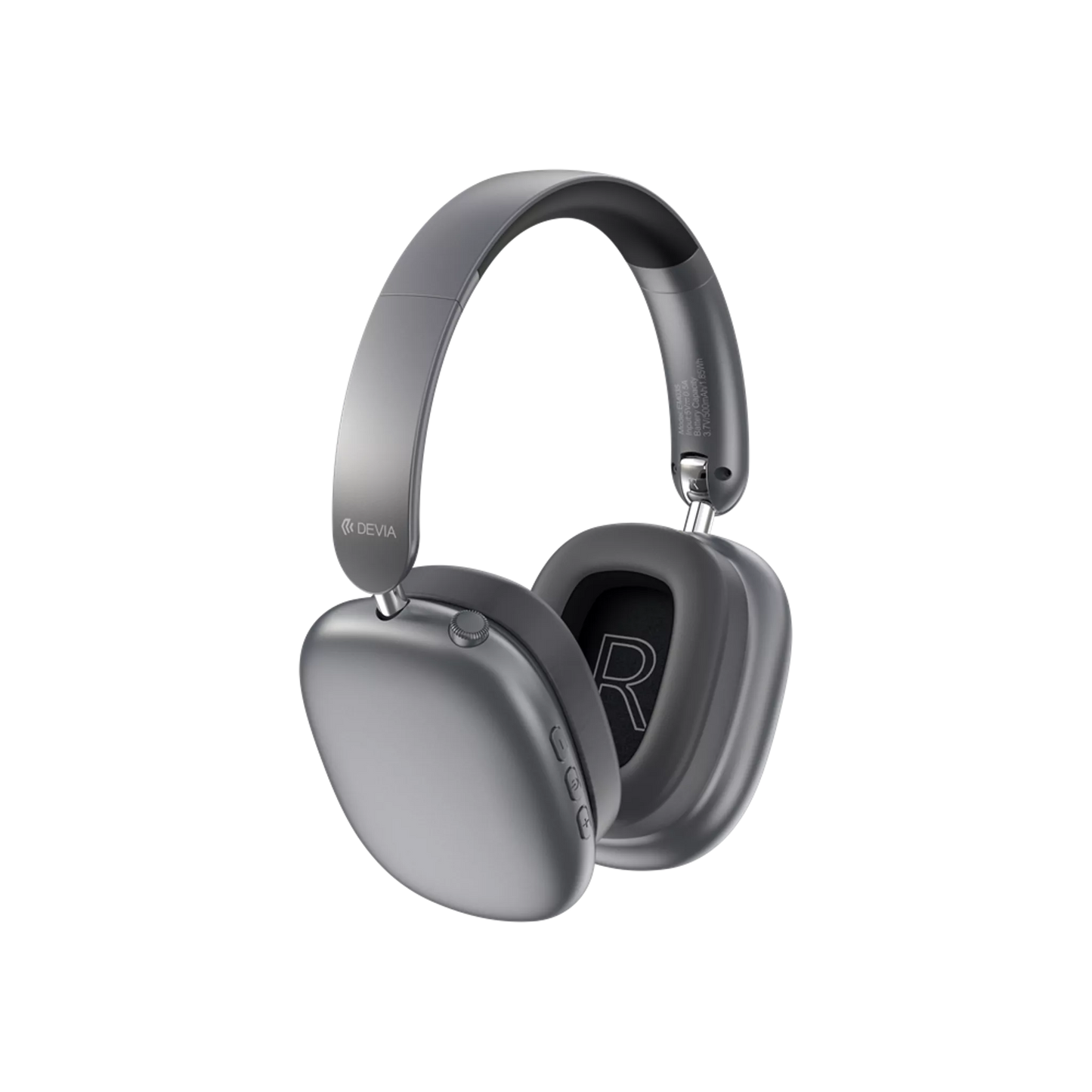 DEVIA - EARBASS PRO2 - ANC ON-EAR WIRELESS HEADPHONES - DARK GREY