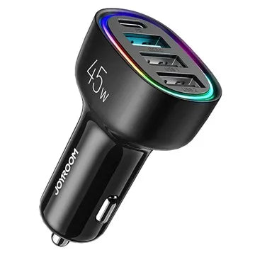 JOYROOM - JR-CL09 45W 4-PORT CAR CHARGER (BLACK)