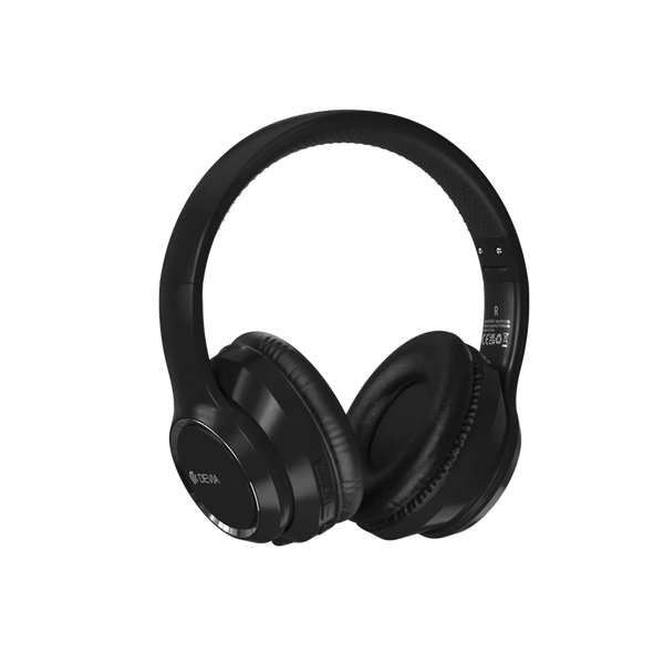 DEVIA - KINTONE FOLDABLE ON-EAR WIRELESS HD HEADPHONES - BLACK