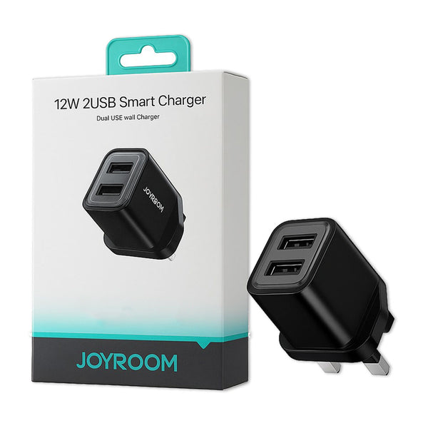 JOYROOM  12W 2 X USB SMART PLUG BLACK