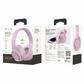 DEVIA - KINTONE FOLDABLE ONEAR WIRELESS HD HEADPHONES - PINK