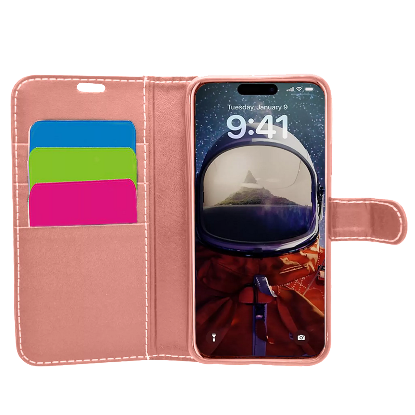 WALLET FOR IPHONE 16 PRO MAX - ROSE GOLD