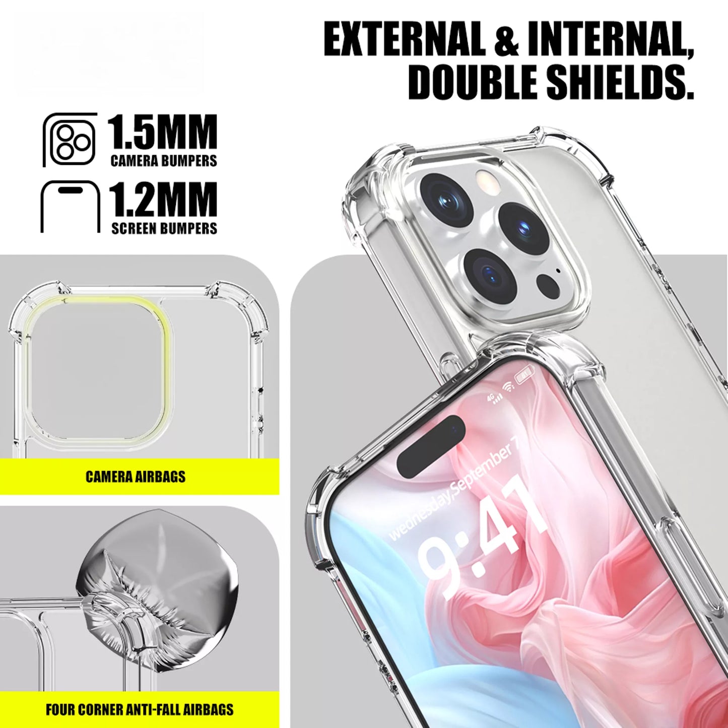 KING KONG - ANTI BURST FOR IPHONE 16 PRO - CLEAR