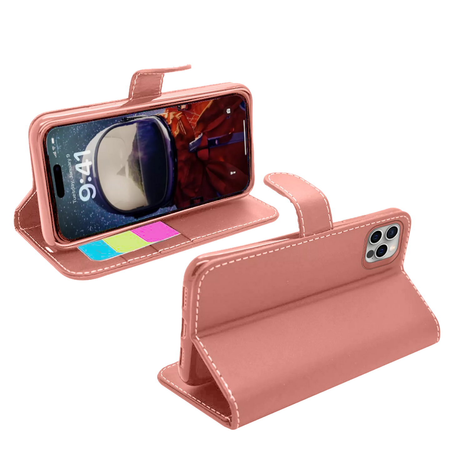 WALLET FOR IPHONE 16 PRO - ROSE GOLD