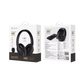 DEVIA - EARBASS PRO - ANC FOLDABLE ON-EAR WIRELESS HEADPHONES - BLACK