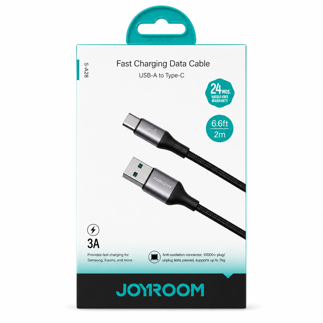 JOYROOM FAST CHARGE USB-A TO USB-C 2M CABLE