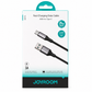 JOYROOM FLASH SERIES FAST CHARGING USB-A TO USB-C CABLE 3A 1M - BLACK