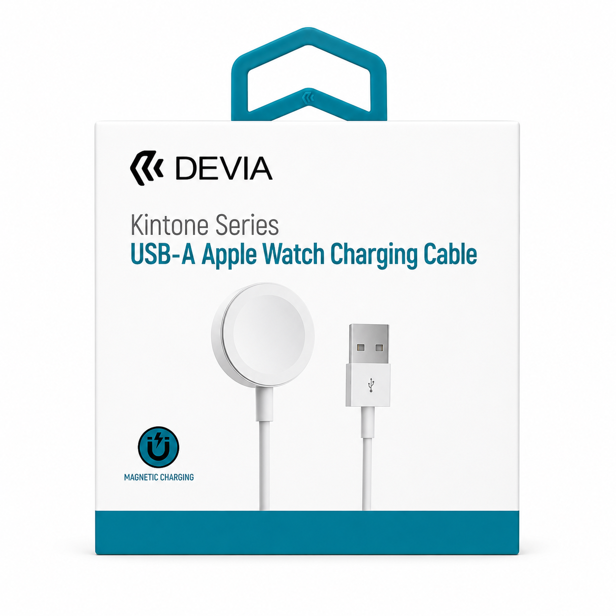 DEVIA - 1M (1A) USB TO MAGNETIC CABLE FOR APPLE WATCH - WHITE