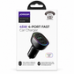 JOYROOM - JR-CL09 45W 4-PORT CAR CHARGER (BLACK)
