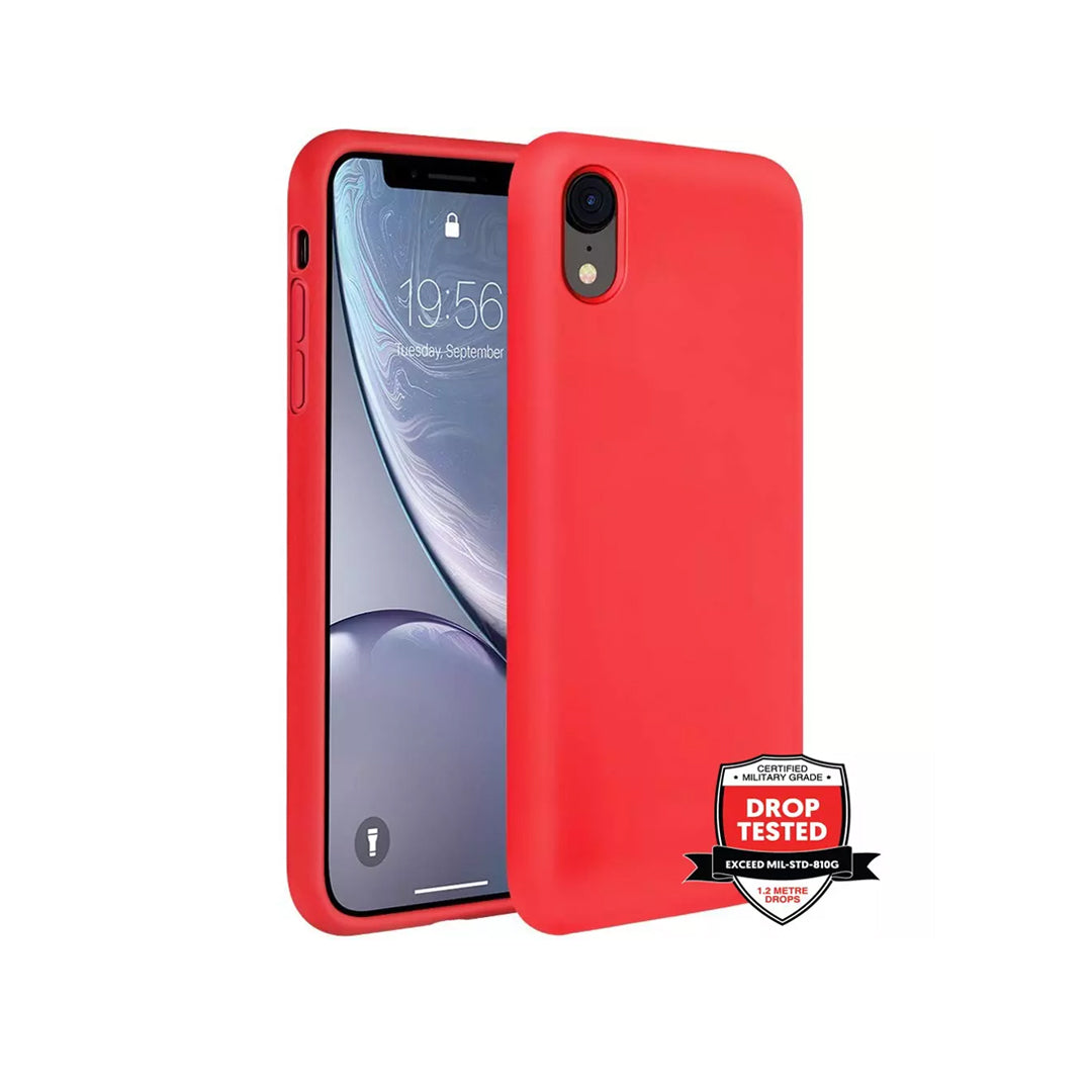 XQUISITE SILICONE CASE FOR IPHONE XR RED