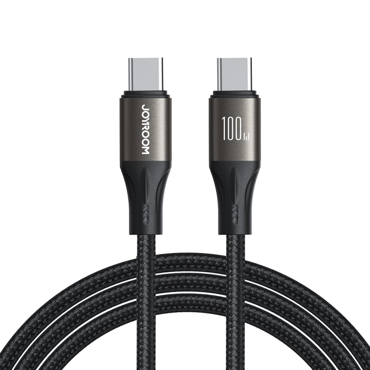 JOYROOM LIGHT SPEED SERIES 100W FAST CHARGING DATA CABLE TYPE -C TO TYPE-C BLACK