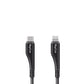 RAYCUE - 1.2M (27W) USB-C TO MFI LIGHTNING NYLON BRAIDED CABLE - BLACK