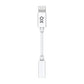 XQISIT - MFI LIGHTNING TO 3.5MM HEADPHONE JACK ADAPTER - WHITE