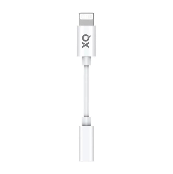 XQISIT - MFI LIGHTNING TO 3.5MM HEADPHONE JACK ADAPTER - WHITE