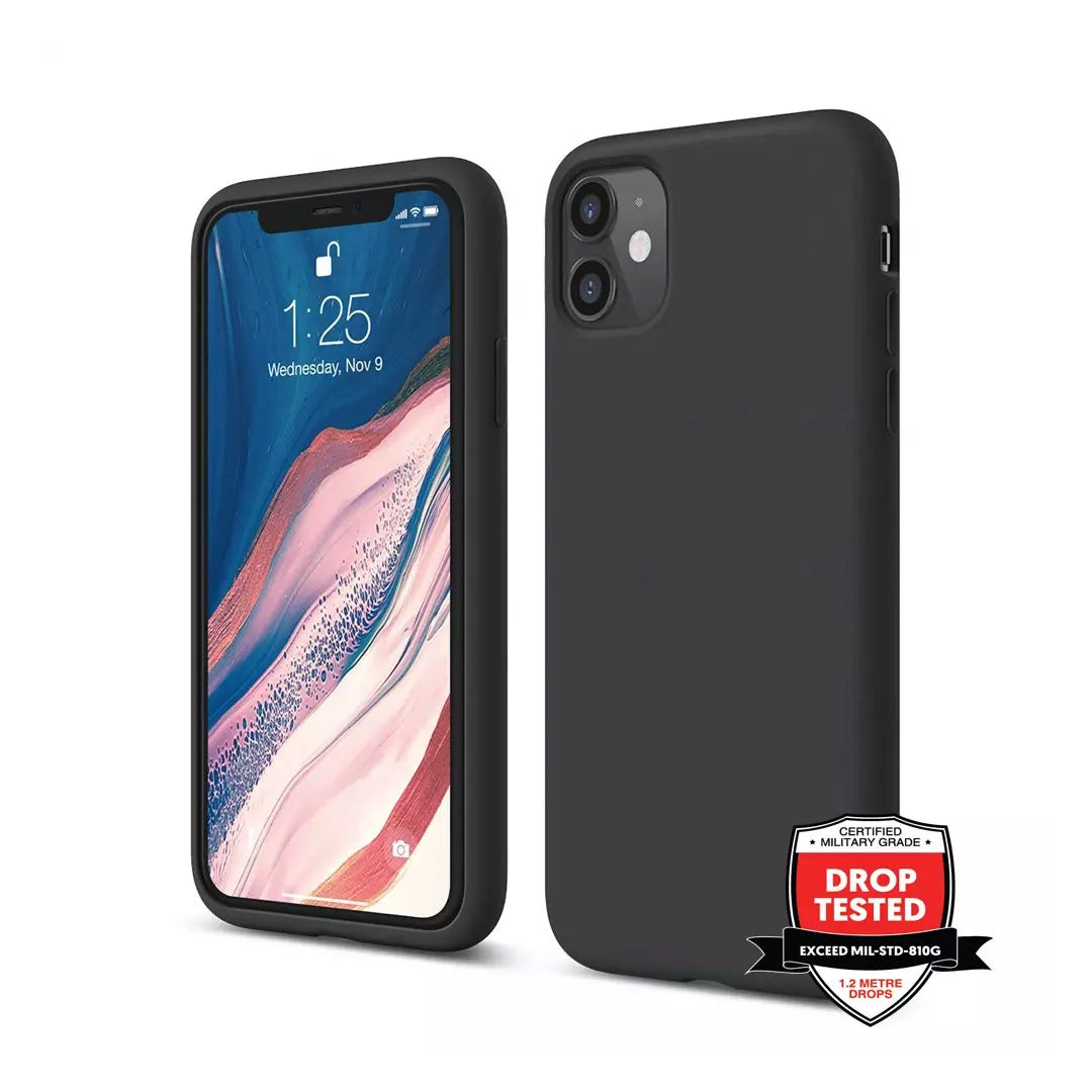 SILICONE FOR IPHONE 11 - BLACK