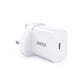 CHOETECH 20W TYPE C POWER DELIVERY 3-PIN UK CHARGING PLUG