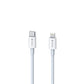 DEVIA - 1.5M TYPE C TO MFI LIGHTNING CABLE - WHITE