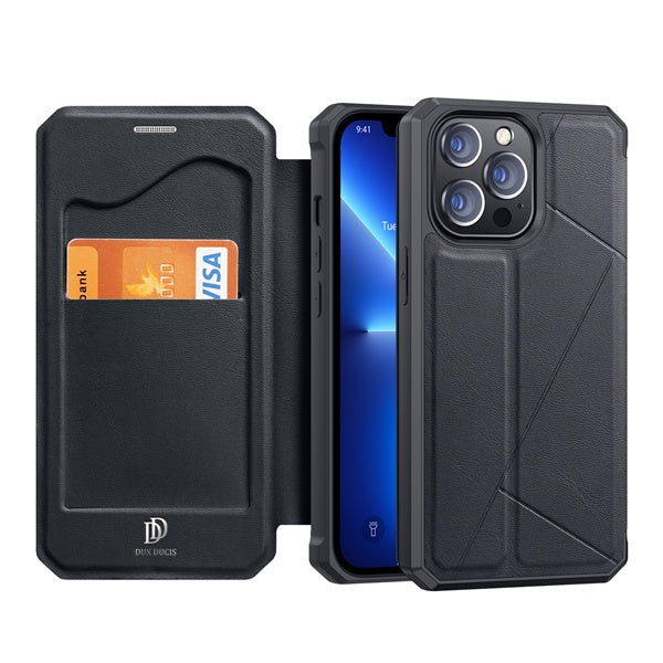 DUX DUCIS - SKIN X WALLET FOR IPHONE 13 PRO MAX - BLACK