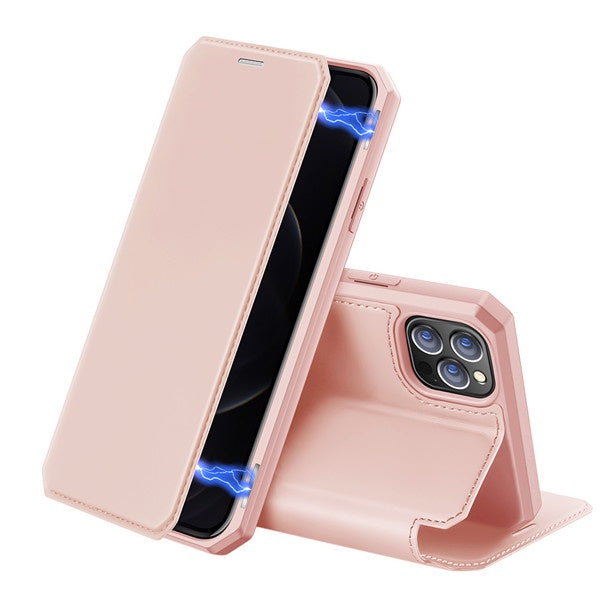 Dux Ducis - Skin X Wallet for iPhone 12 & 12 Pro - Pink